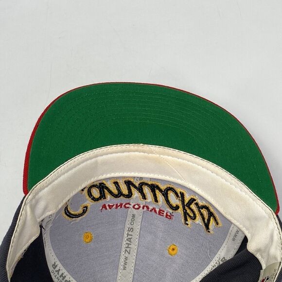 Vancouver Canucks Gray Snapback Hat Red Bill Embroidered Spell Out Zephyr (H13) - Picture 9 of 10